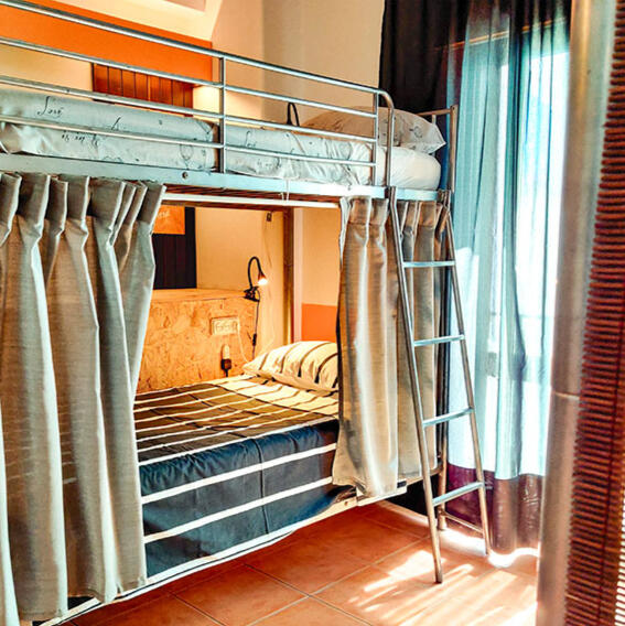 mixed bedroom